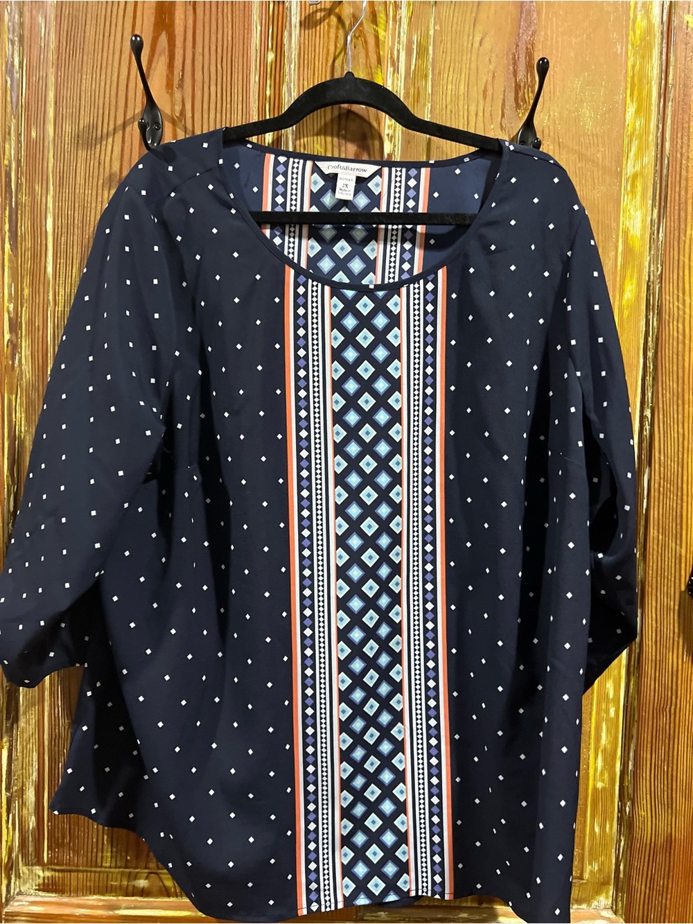 Croft & Barrow Navy Women's Blouse